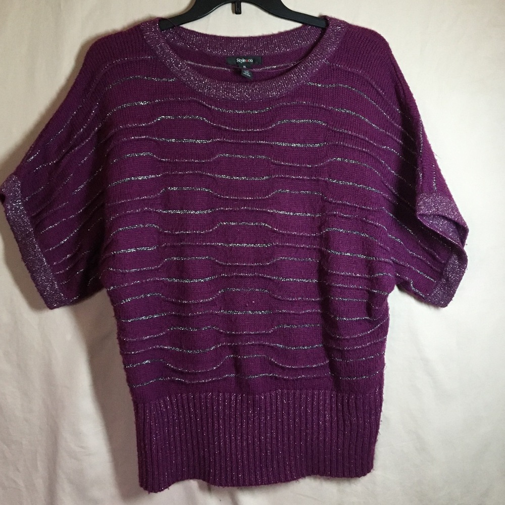 Style & Co. Short-Sleeved Sweater.